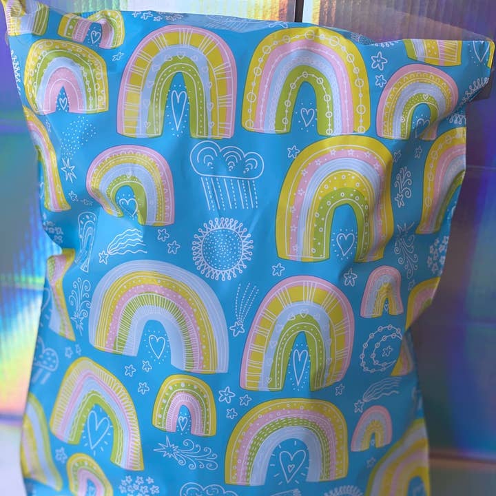Majestic mailers - Wholesale Envelopes - 10x13 rainbow poly mailers qty 100