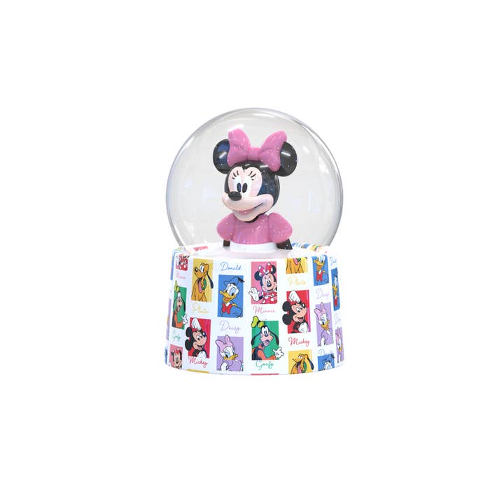 Disney Minnie Mouse Boxed 45mm Light Up Snow Globe for wholesale by Silver Buffalo