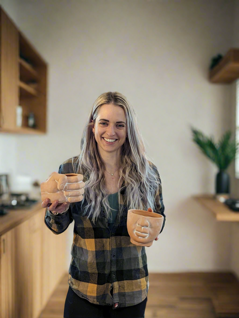 Simply Supplied Co - Wholesale Plant Pot - Face Planter | Terracotta Pot | Unique Planter | Head Pot5