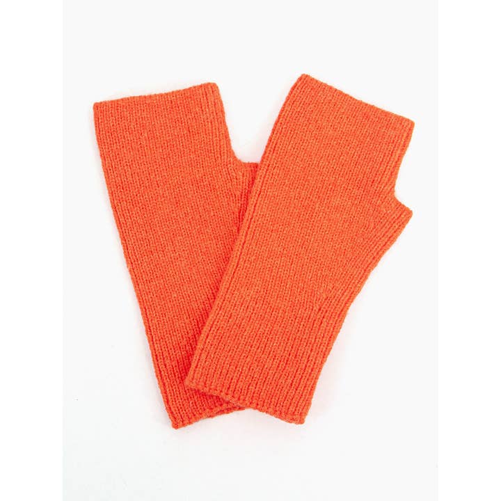 Sarta Accessories - Wholesale Hand Warmer - Dylan Wrist Warmers - Orange, Knitted