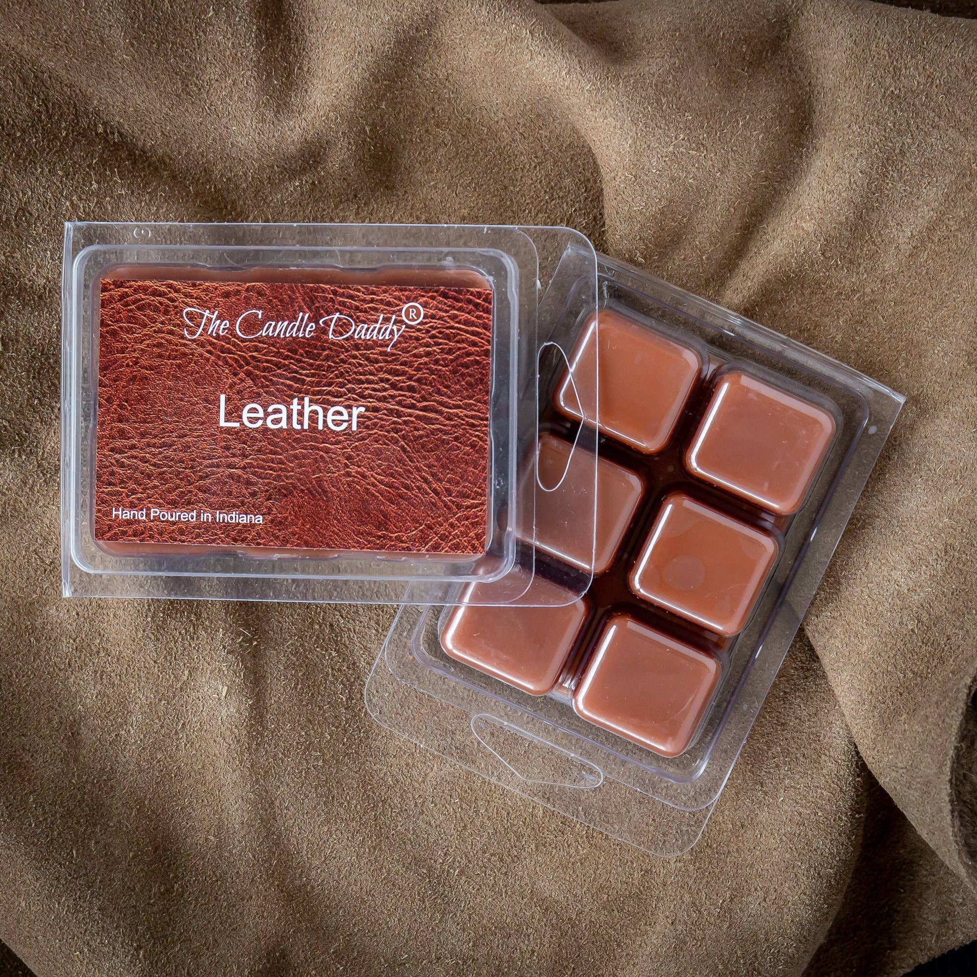 The Candle Daddy - Wholesale Wax Melt - Leather Scented Melt- Maximum Scent Wax Cubes/Melts- 1 Pack1
