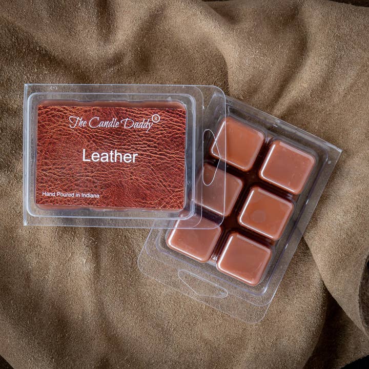 The Candle Daddy - Wholesale Wax Melt - Leather Scented Melt- Maximum Scent Wax Cubes/Melts- 1 Pack1