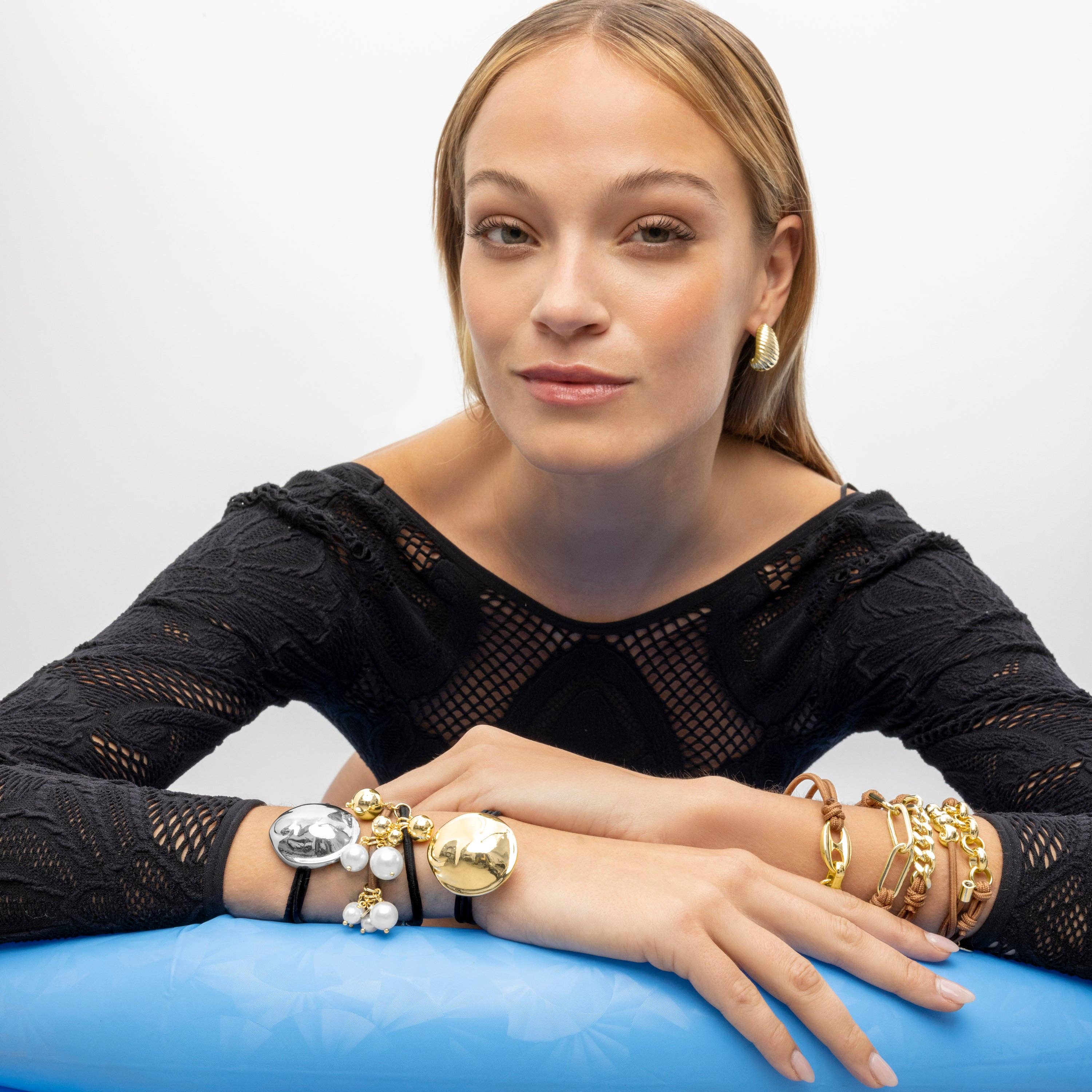 Luxenter - Wholesale Choker/Collar - Coletero de Perla Blanca acabado en oro amarillo de 18k - Diarane3