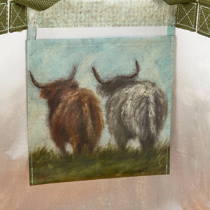 Primitives by Kathy - Wholesale Tote Bag - Unisex - Highland Cows Shopping Tote3