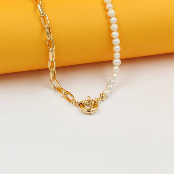 18K guld fyldt perle armbånd for engroshandel hos MIA Jewelry