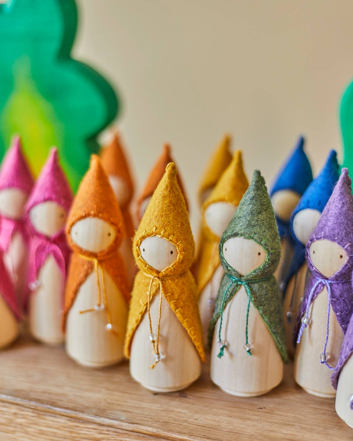 Wonderheart - Wholesale Wood Toy - Kids - Orange Wooden Gnome26