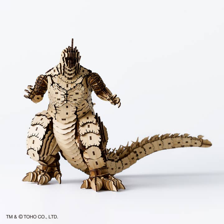 Magnote - Wholesale DIY Craft Kit - wa-gu-mi Godzilla -1.0 3D Bamboo Wooden Puzzle12