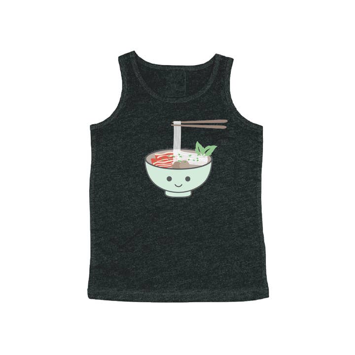 Pho Noodle Green Bowl Tank for wholesale by Milk N Babble
