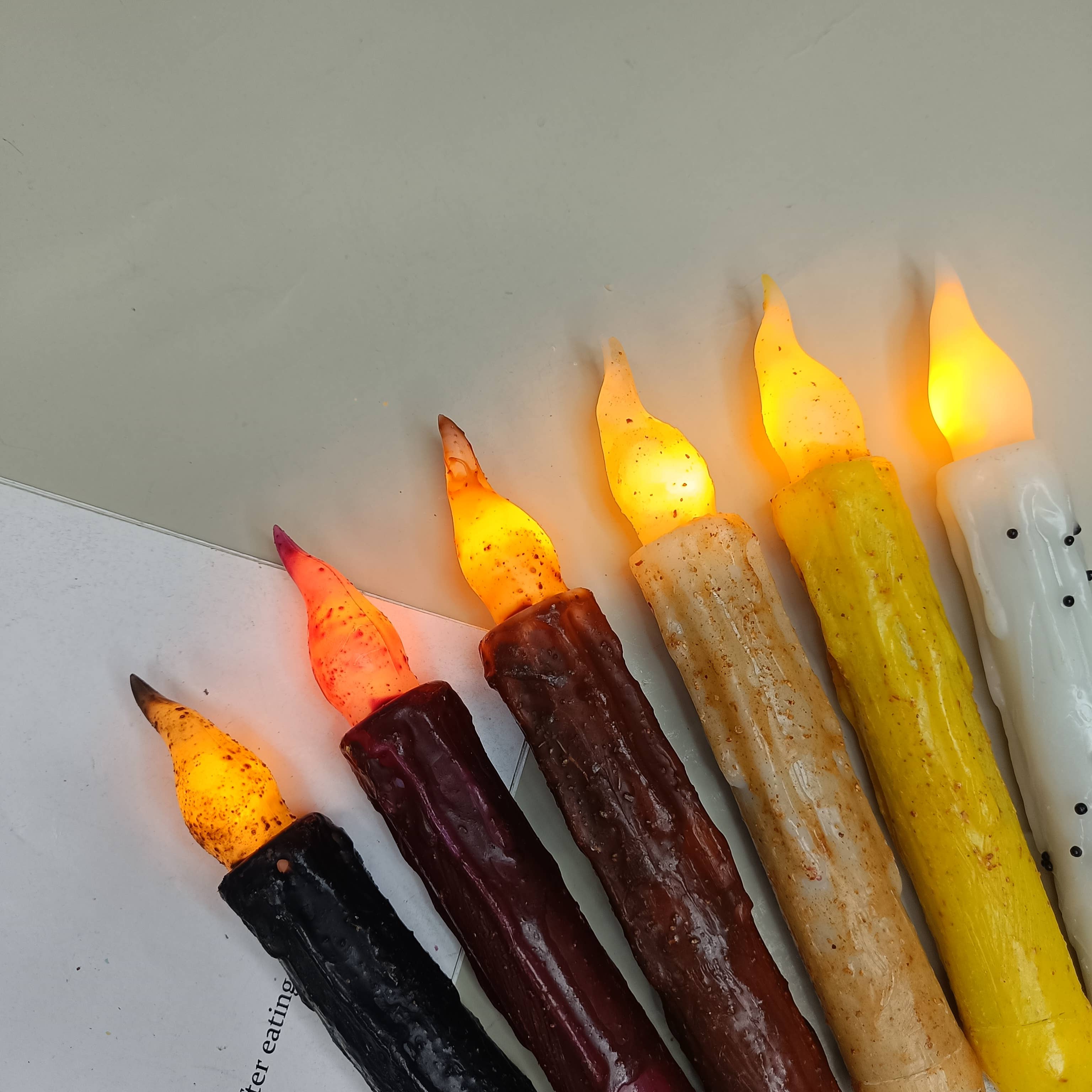 Candles Meta - Wholesale Tapered candle/candlestick - 6-Pack Real Wax Coated LED Taper Candles1