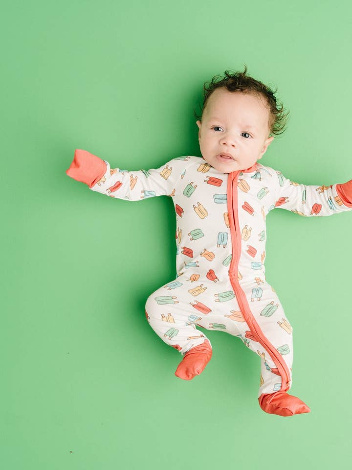 Little One Shop - Wholesale Sleepsuit - Baby - Summer Popsicles Bamboo Sleeper