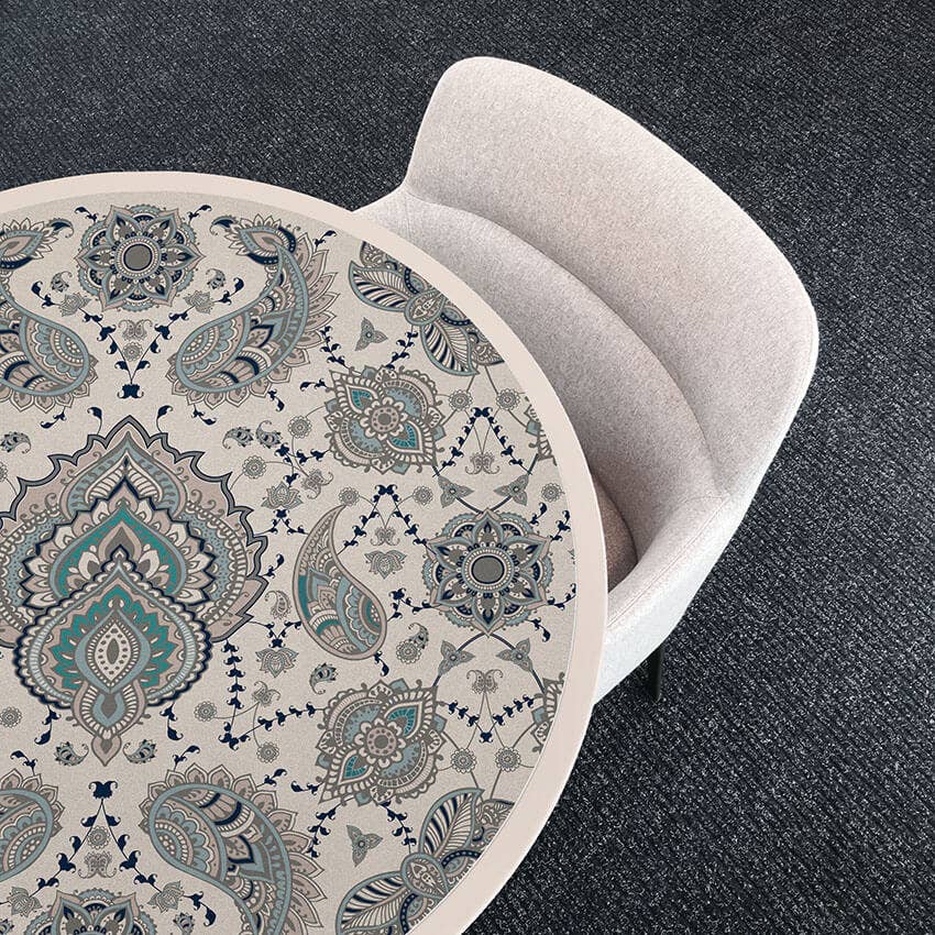 G Gray Blue Table Topper Picas for wholesale on Faire3