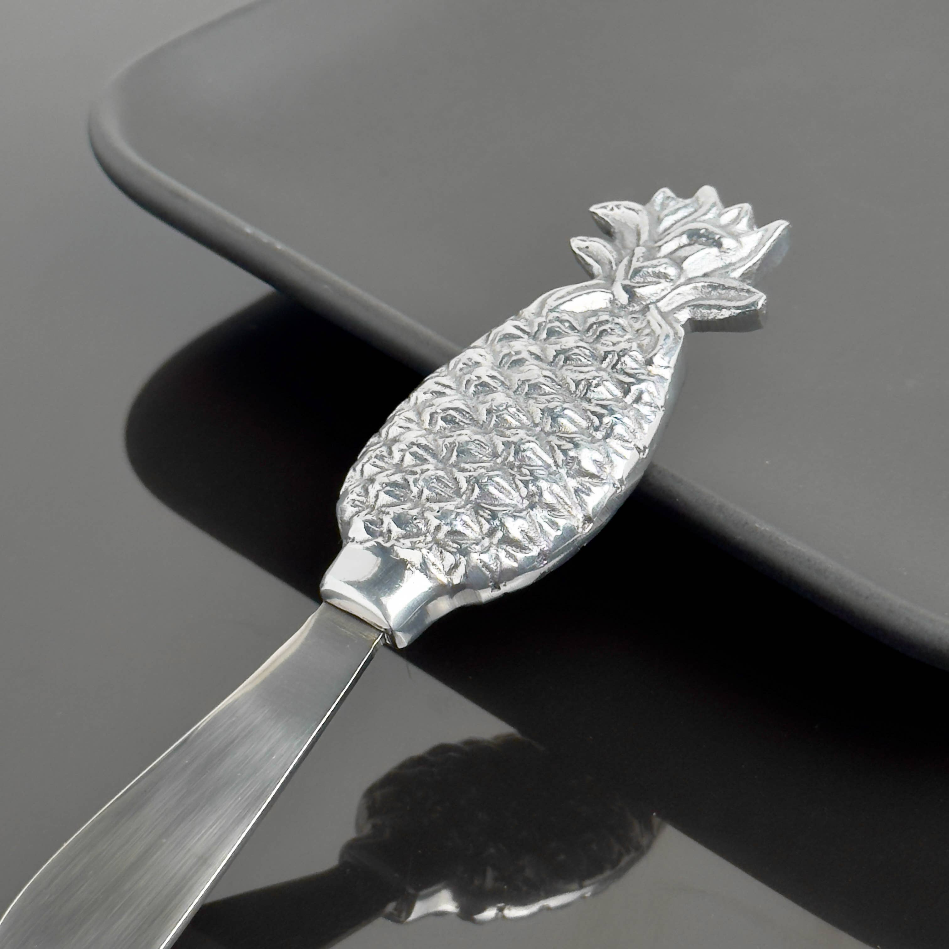 India Handicrafts Inc - Vendita all'ingrosso Coltello da formaggio - Crema spalmabile all'ananas ALUM2