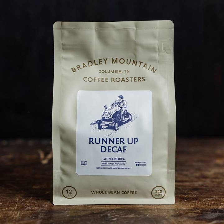 Runner Up Decaf - Whole Bean Coffee for wholesale by Bradley Mountain