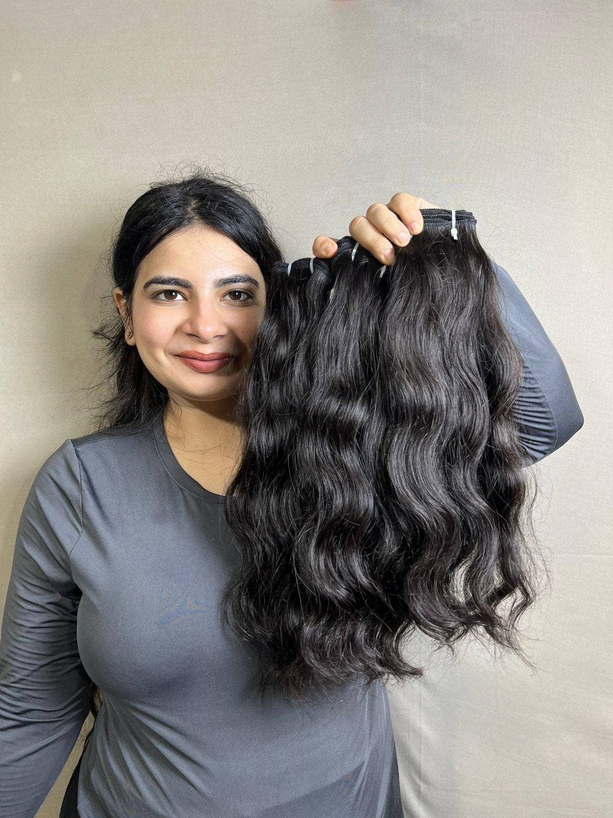 Gaurash Beauty Supply Inc. - Wholesale Hair Extensions - Virgin Indian Wavy Human Hair Bundles: Sew-In & Wig Making1