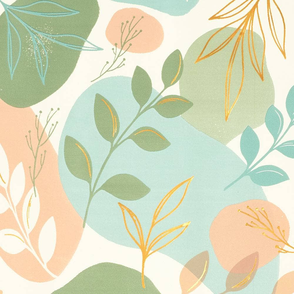 Paper Source Wholesale - Wholesale Flat Wrap - Neutral Greenery Stone Wrapping Paper2