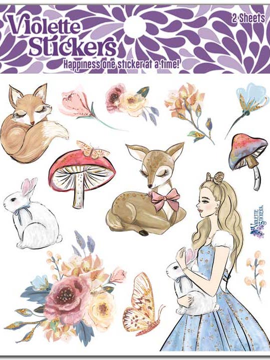 K123 Wonderland Meisje Stickers voor wholesale door Violette Stickers