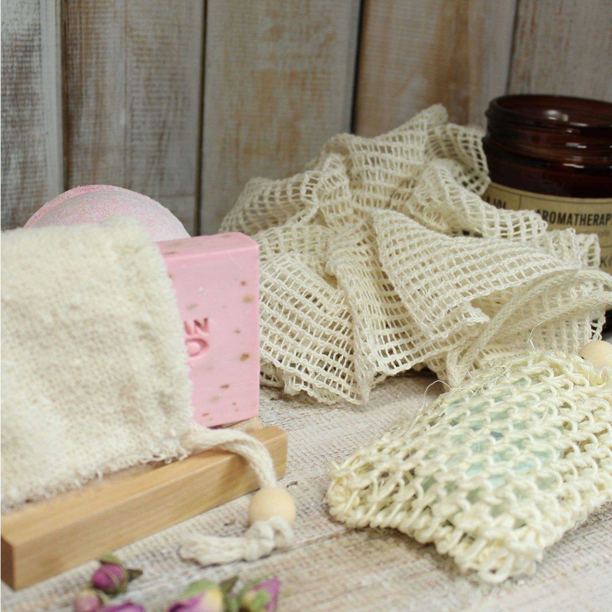 AW Artisan - Wholesale Bath Soap Dish - 10x Natural Soap Bag - Bamboo6