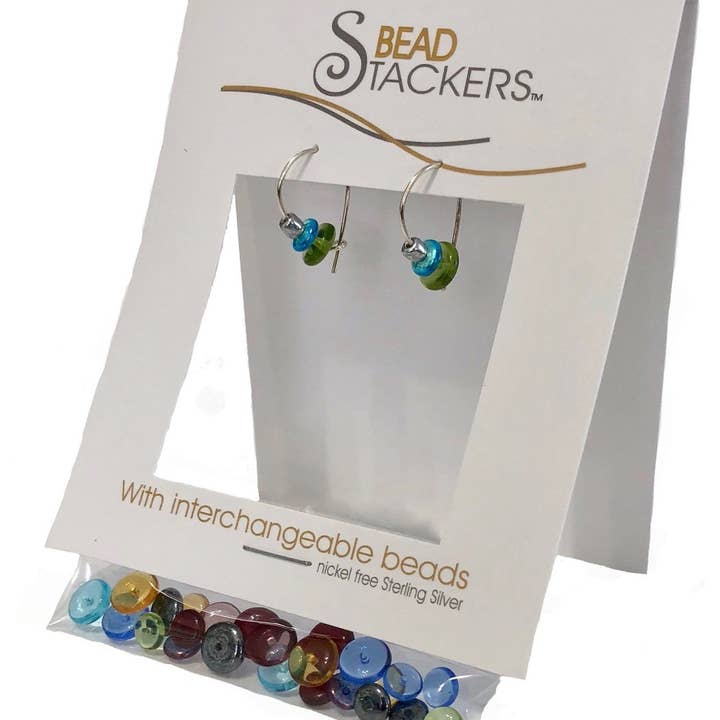 Conversations in Jewellery - Wholesale Dangle Earrings - AB18 - Earrings come with 8 interchangeable colours3