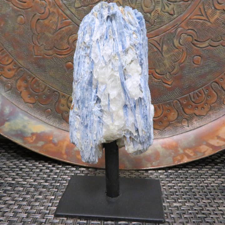 Rock Paradise - Wholesale Spiritual Stone/Crystal - Blue Kyanite Crystal on Metal Stand
