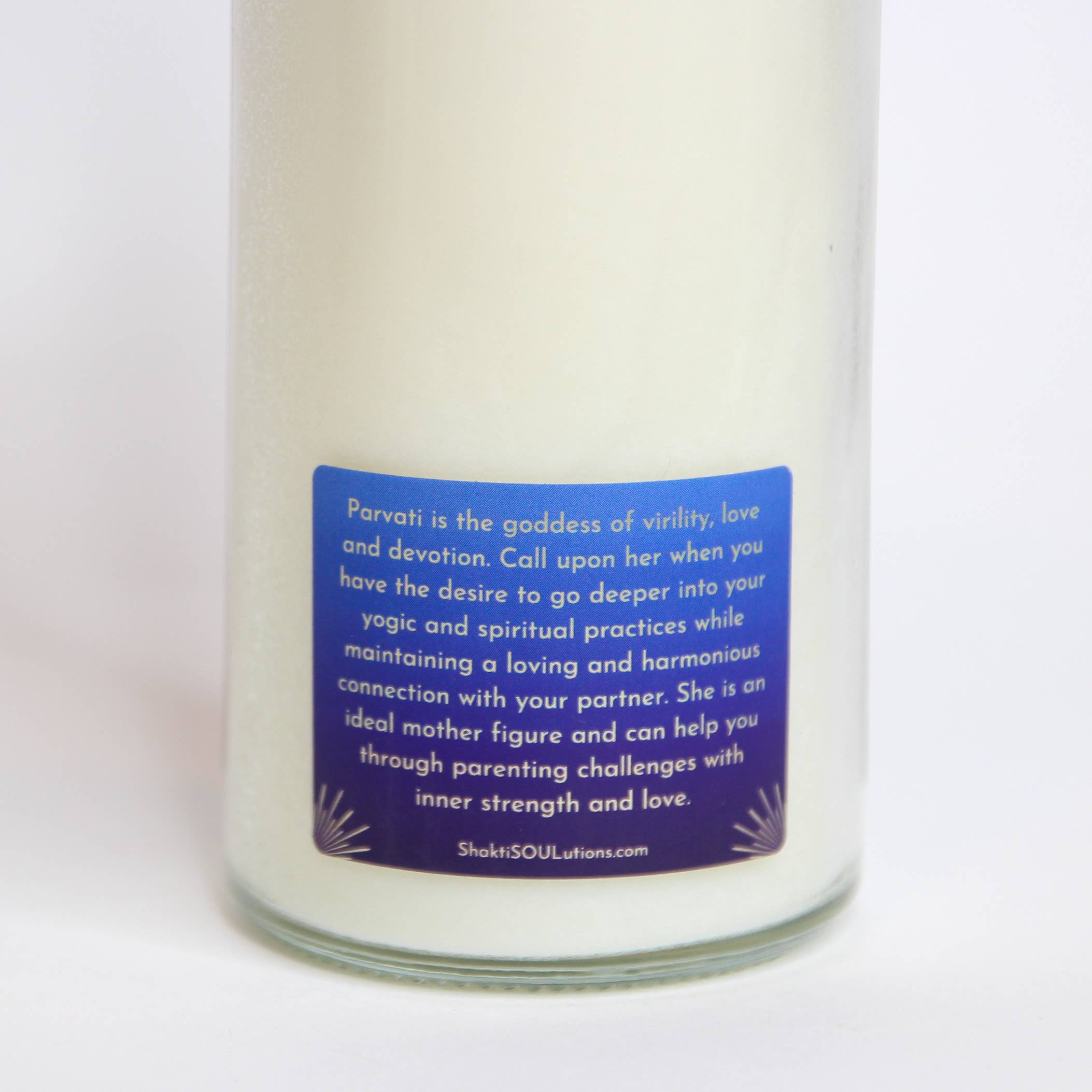 Shakti SOULutions – wholesale Jar/filled candle – Parvati Goddess Crystal Altar Candle5