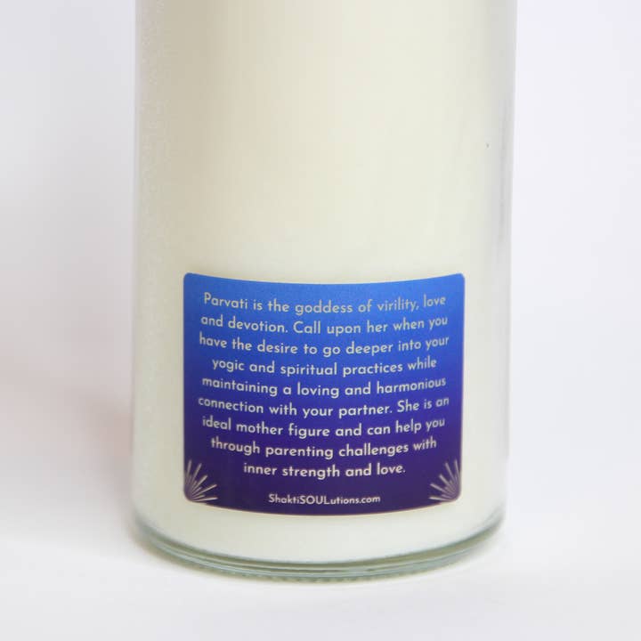 Shakti SOULutions – wholesale Jar/filled candle – Parvati Goddess Crystal Altar Candle5