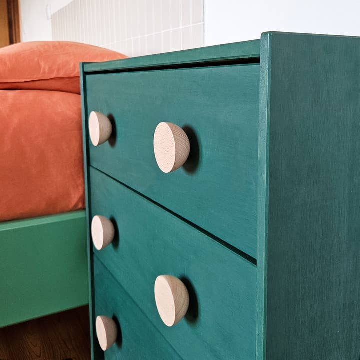 5mm Paper – Gancho de parede por atacado – Gancho de parede redondo em madeira maciça de faia4