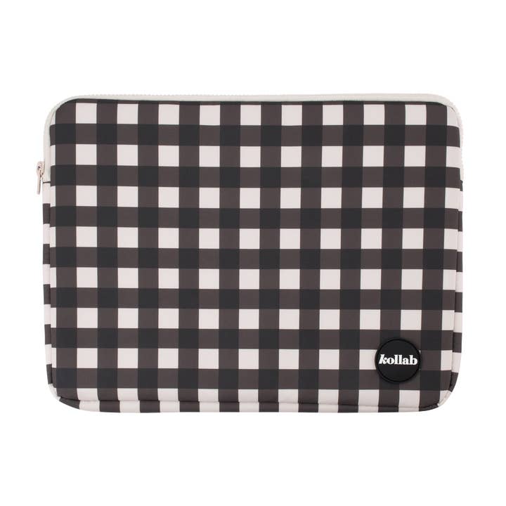 Laptop Case Black Check for wholesale by Kollab