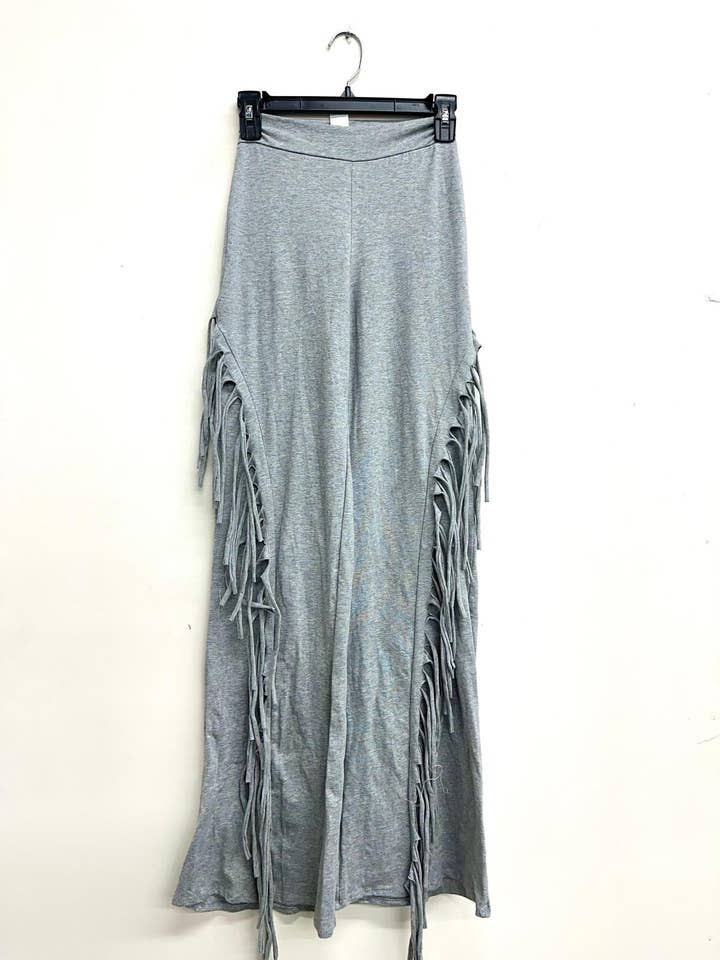 Uptown Apparel - Wholesale Pants - Women's - B11304 COTTON PANTS WITH SIDE AND BACK FRINGE8