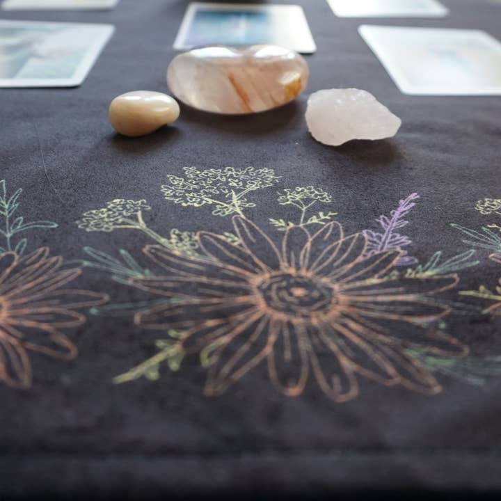 Hidden Crystal Tarot - Wholesale Tarot Cards - Kitchen Witch Herbology, Smoke Cleansing, Altar-Tarot Cloth8