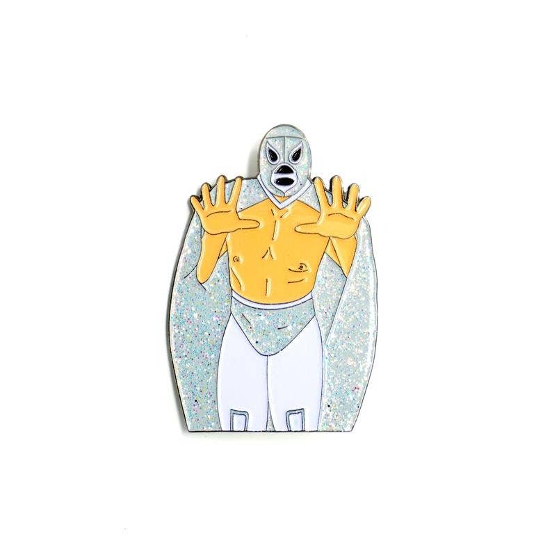 PARTIMEWORKS - Wholesale Lapel Pin/Button - El Santo Luchador Pin