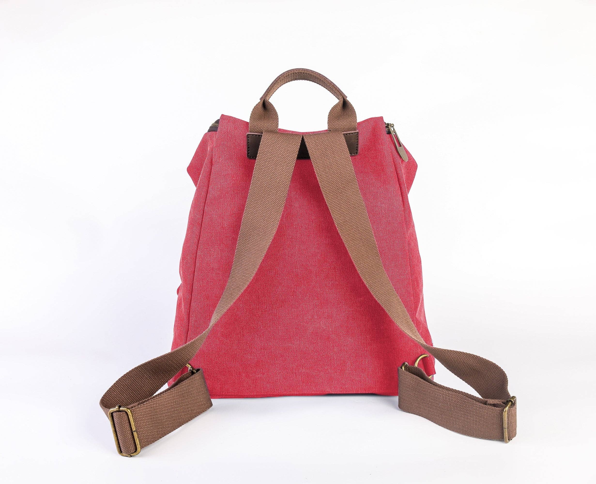 ZEDE PARIS - Wholesale Backpack - Women's - SAINT-PAUL - Canvas and leather backpack20