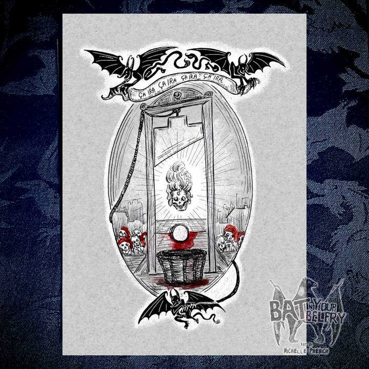 De Guillotine Art Print voor wholesale door Bat In Your Belfry