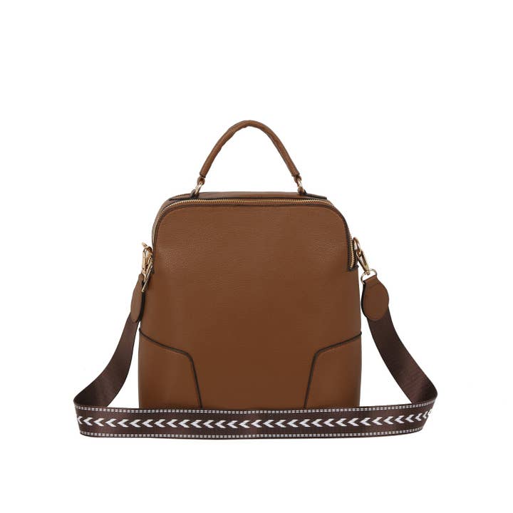 Zip-Top Mini Backpack Handbag for wholesale by Handbag Factory Corp