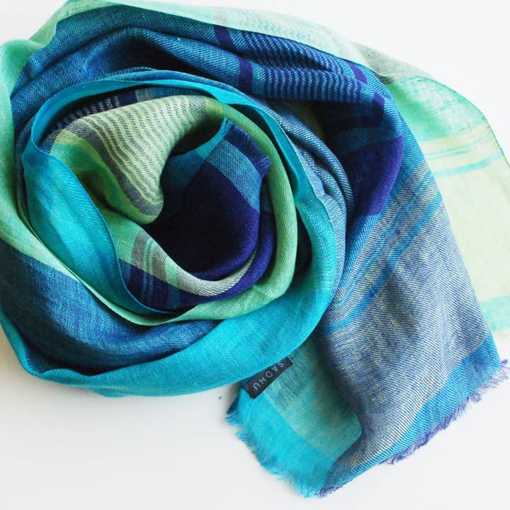SADHU HANDMADE NATURALS - Wholesale Scarf - Women's - Anju Handwoven Linen Scarf