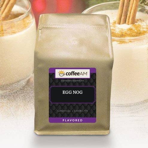 Egg Nog Flavored Coffee for wholesale by CoffeeAM