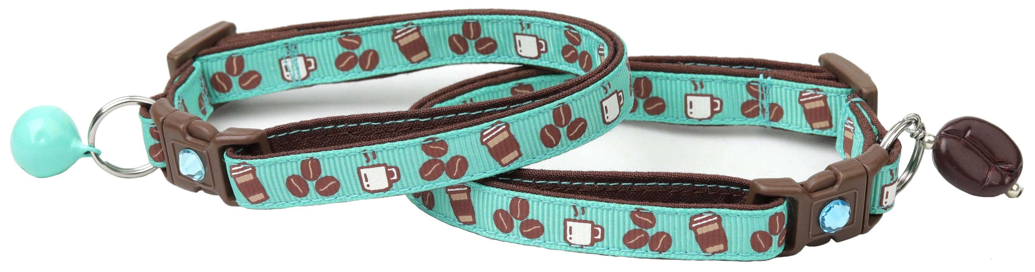 From Pugs to Persians Pet Accessories, LLC - Wholesale Pet Collar - Cat - Coffee Beans Breakaway Cat Collar7