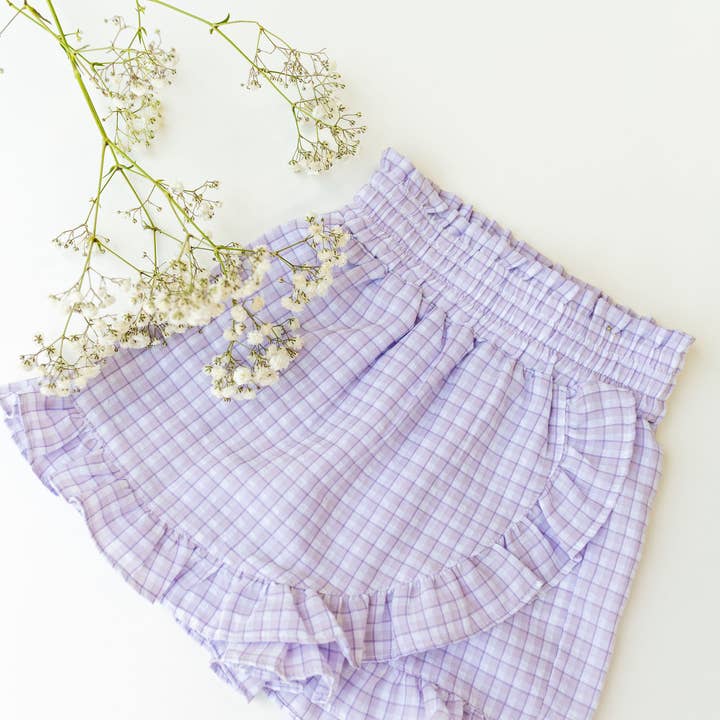 Falda Primrose Gingham para venta al por mayor de Jeune label