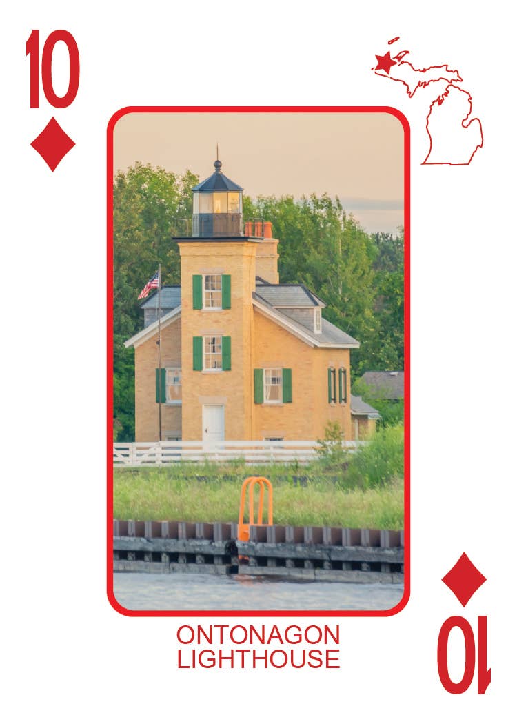 Phil Stagg Photography - Wholesale Playing Cards - LIGHTHOUSES OF MICHIGAN - Playing Cards - Euchre Friendly49