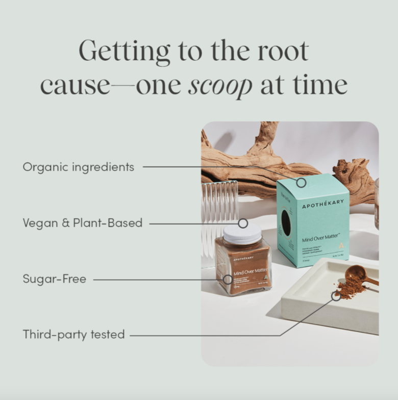 Apothékary - Wholesale Powdered Health Drink - Mind Over Matter® - focus & cognition herbal supplement7