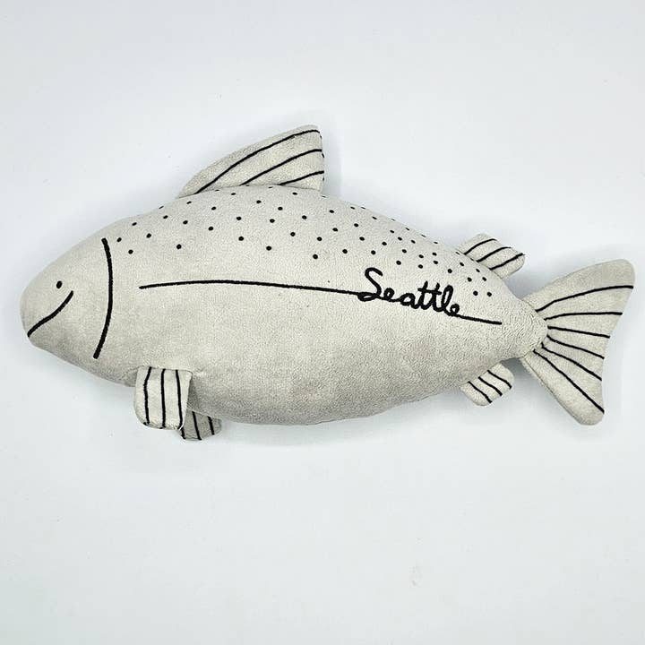 La Ru - Wholesale Stuffed/Plush Toy - Kids & Baby - Seattle Salmon Plushie by La Ru