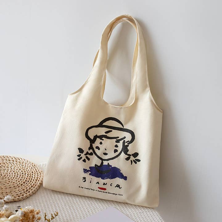 ACCITY - Wholesale Tote Bag - Women's - Summer Lazy Style Canvas Tote Bag for Students_CWAB56292
