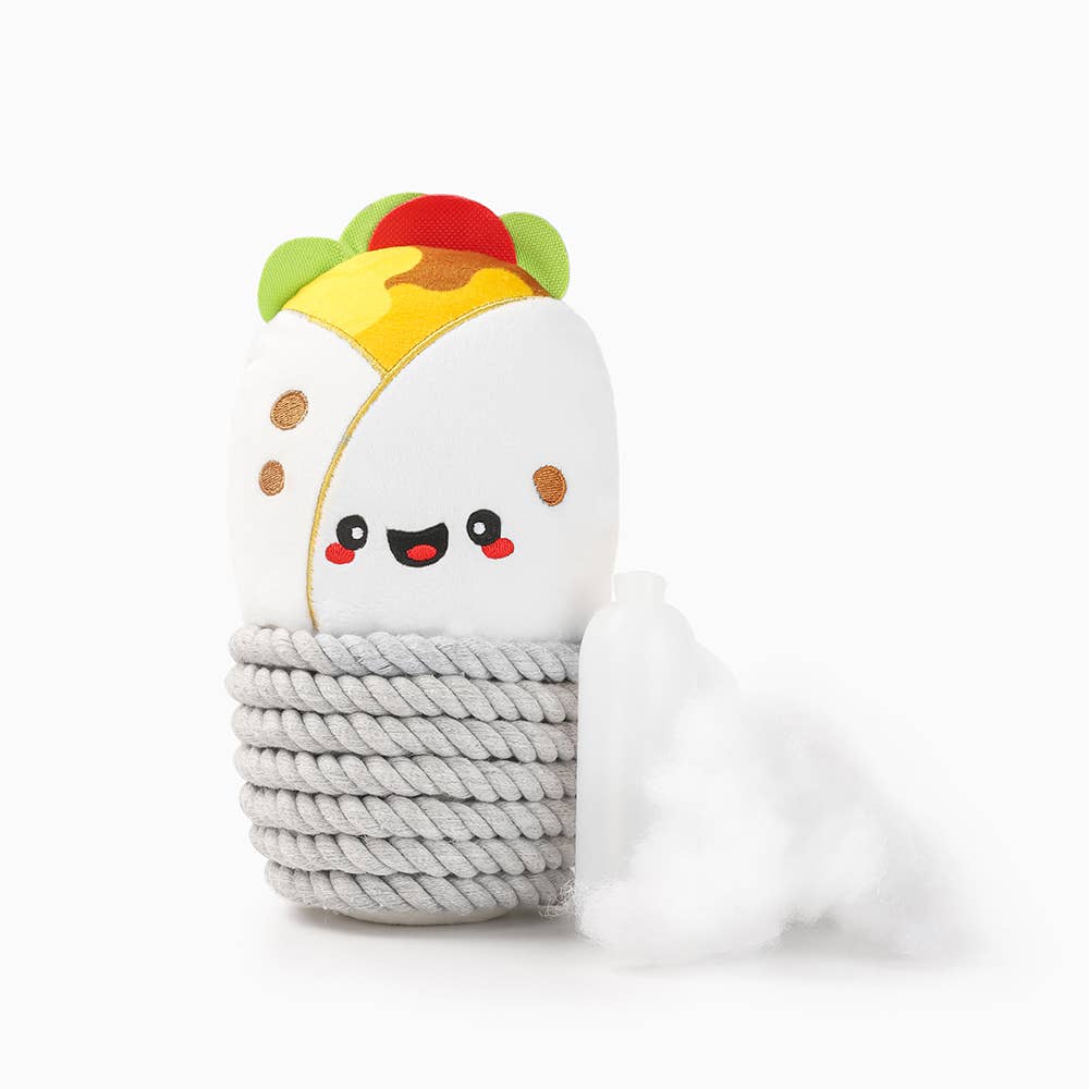 Hugsmart Products Inc – Corda - Cão por atacado – HugSmart Pet - Fiesta Chewsday | Burrito - Brinquedo Cão2