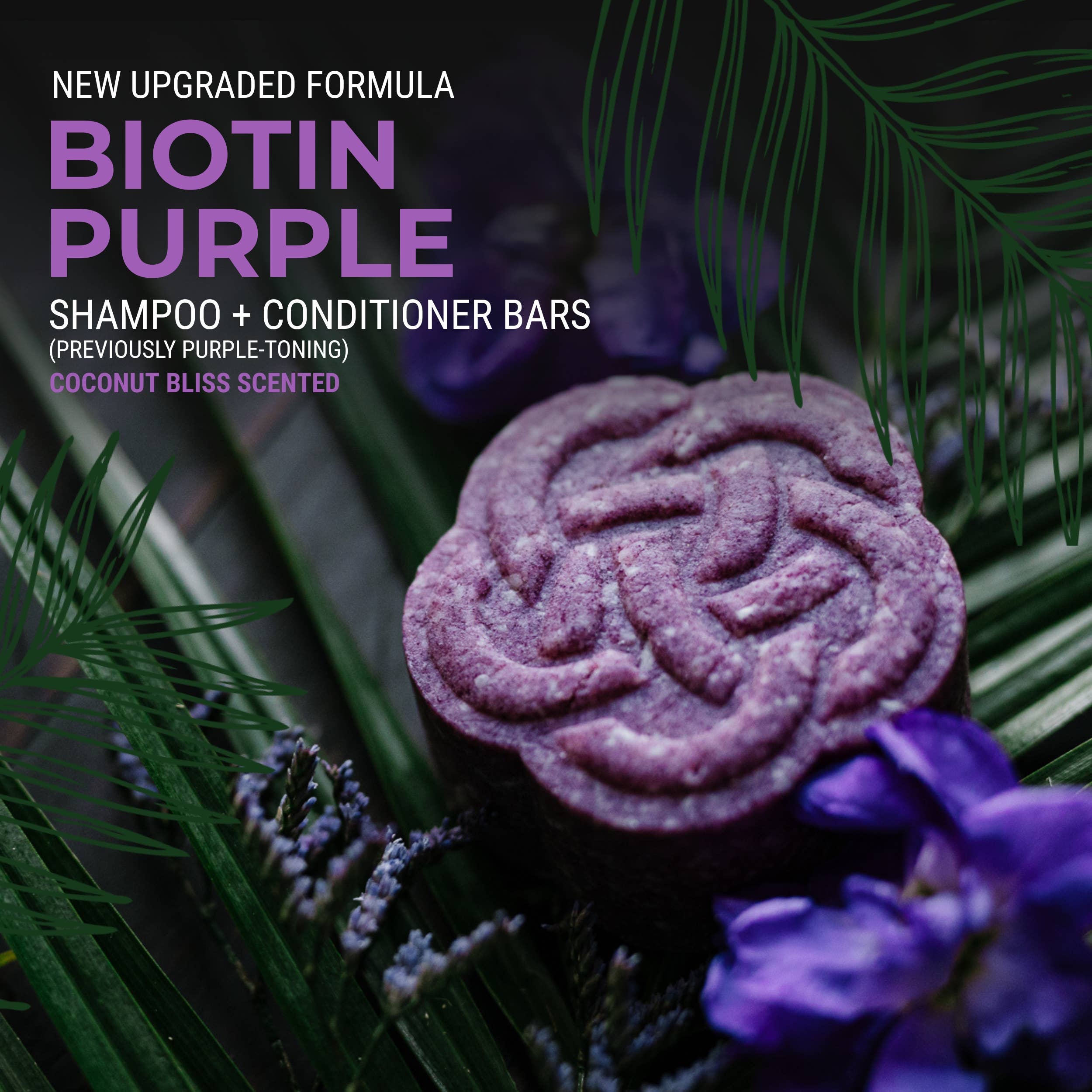 Viori Beauty - Wholesale Shampoo Puck/Solid Shampoo - Biotin Purple-Toning Shampoo Bar for Blonde & Gray Hair 5