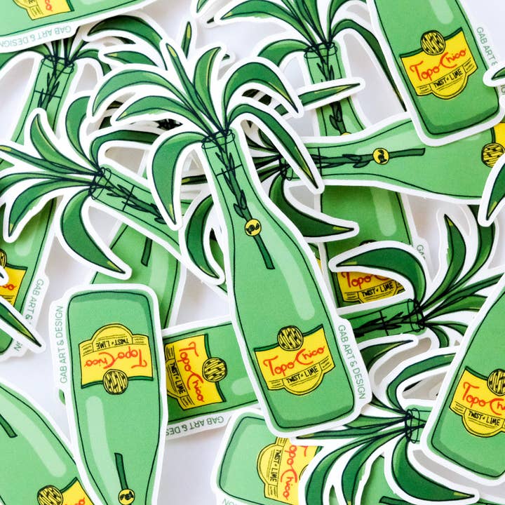 autocollant bambou topo chico pour la vente par Gab Art & Design