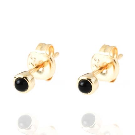 Lange øreringe/sølv hoop - 2mm kugle - forgyldt for engroshandel hos Buganto