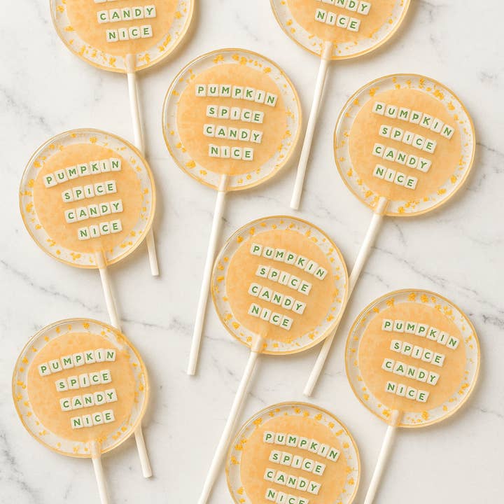 TheLollipopStudio - Wholesale Lollipop - Pumpkin Spice Lollipops – Giftable Fall Candy2