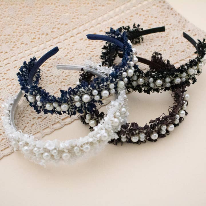 Headband - Girls Headband - Pearl Headband, Fabric Headband for wholesale by Girls' Dream