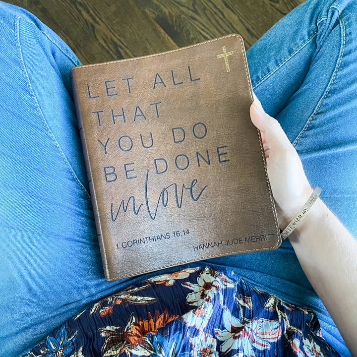 NIV Journaling Bible - Let All That You Do Be Done in Love for wholesale by Joy Creative Bibles