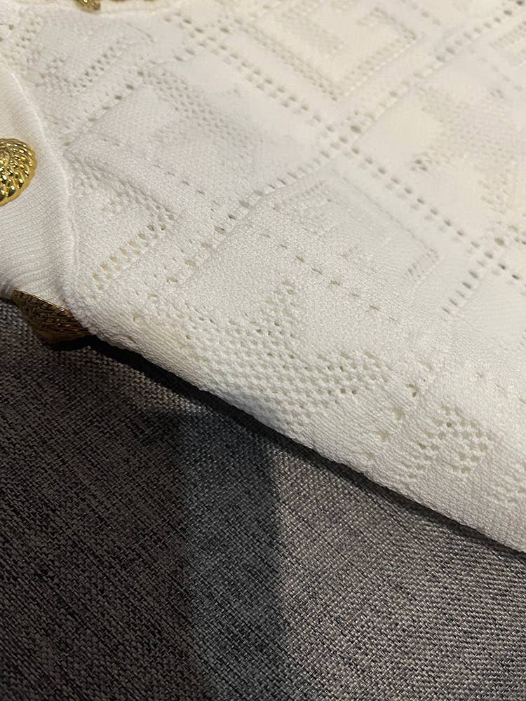 Sanyao Fashion - Venta al por mayor Vestido - Mujer - Vestido de punto ajustado sin mangas con cuentas hecho a mano SY41211