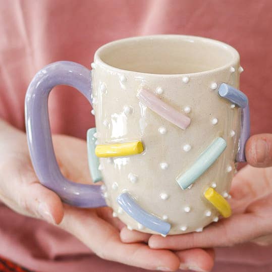 Mug à bonbons | Violet pour la vente par Elena Ágata Ceramics